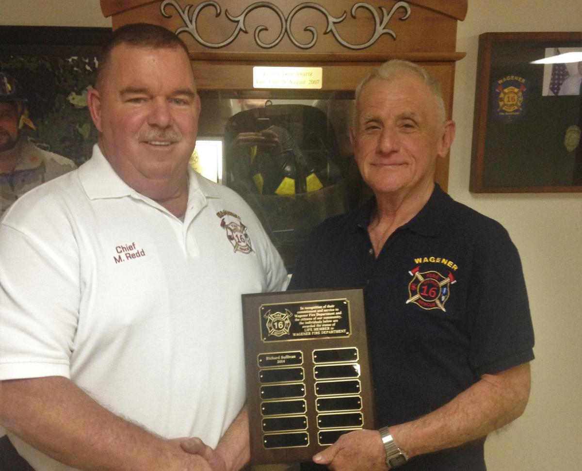 Wagener Fire Fighters Awarded